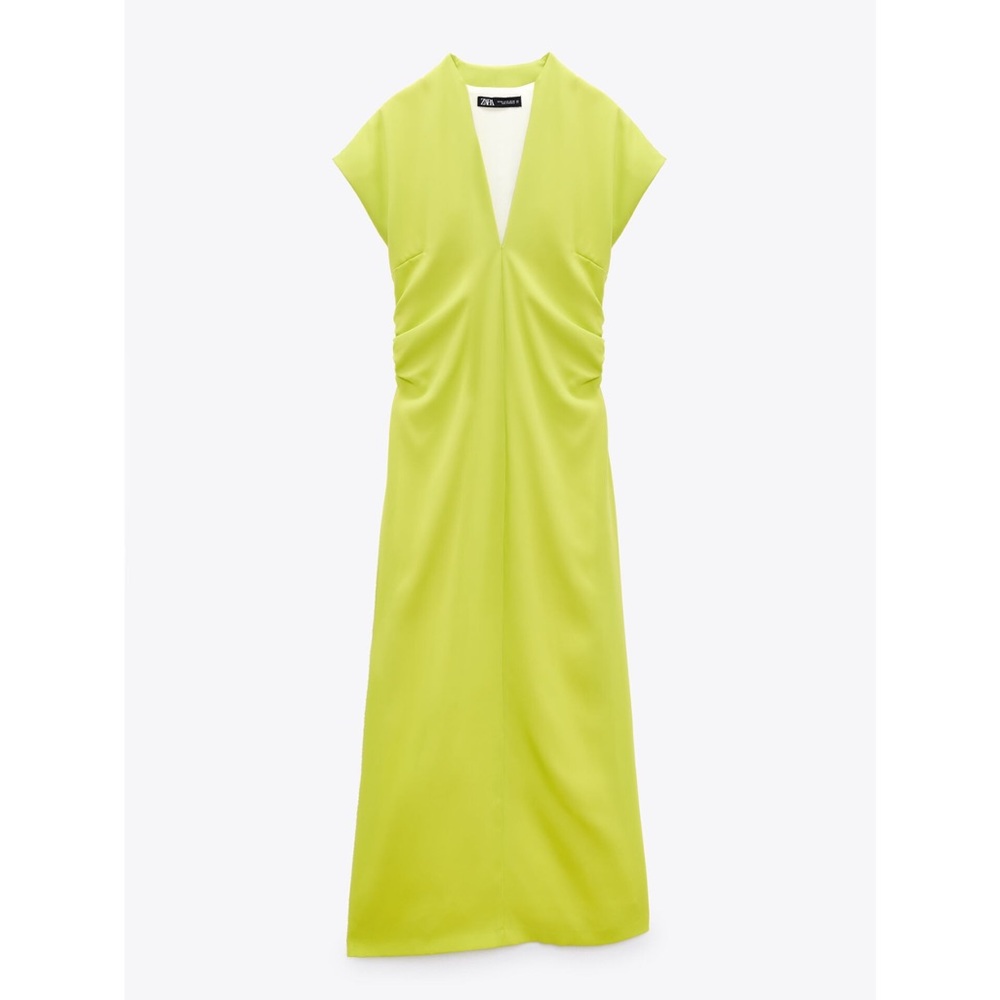 Zara gathered midi dress